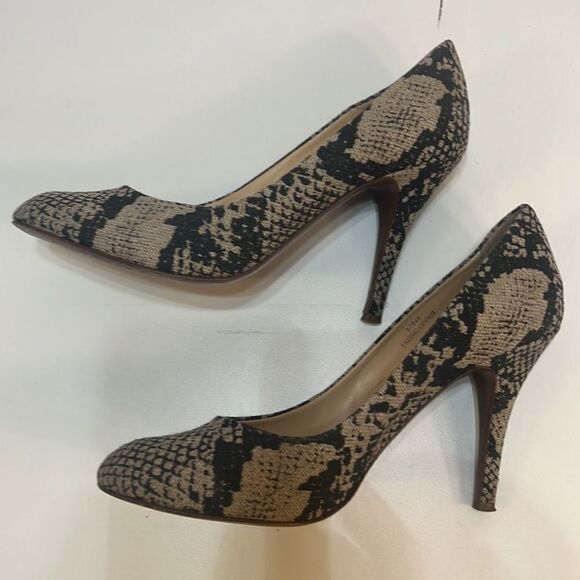 J.Crew Black White Gray 57046 / Mona Printed Pumps made in Italy women’s 10 - Picture 5 of 12